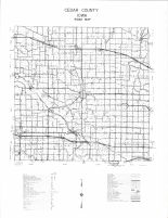 Cedar County Map, Cedar County 1977